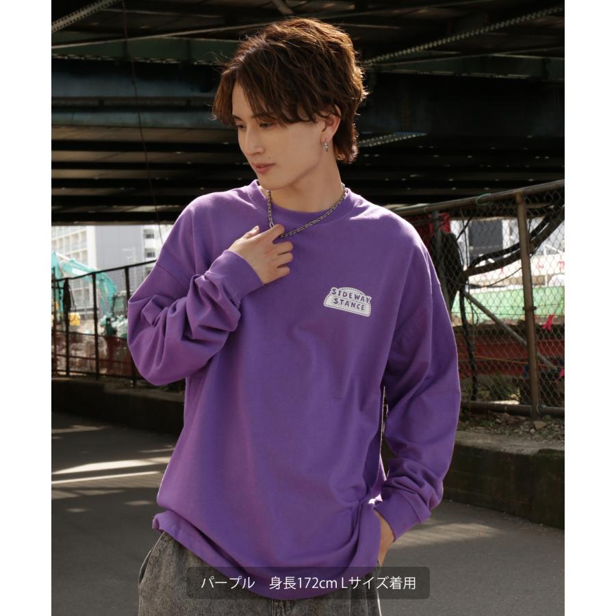 長袖Tシャツ メンズ SIDEWAY STANCE サイドウェイスタンス オリジナルプリント スロット グラフィック ロンT 大きめ アメカジ スケーター ストリート | improves | 09
