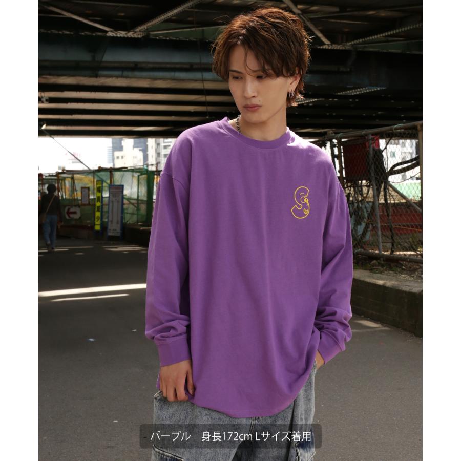 長袖Tシャツ メンズ SIDEWAY STANCE サイドウェイスタンス オリジナルプリント ロゴマスコット グラフィック ロンT 大きめ アメカジ スケーター ストリート | improves | 15