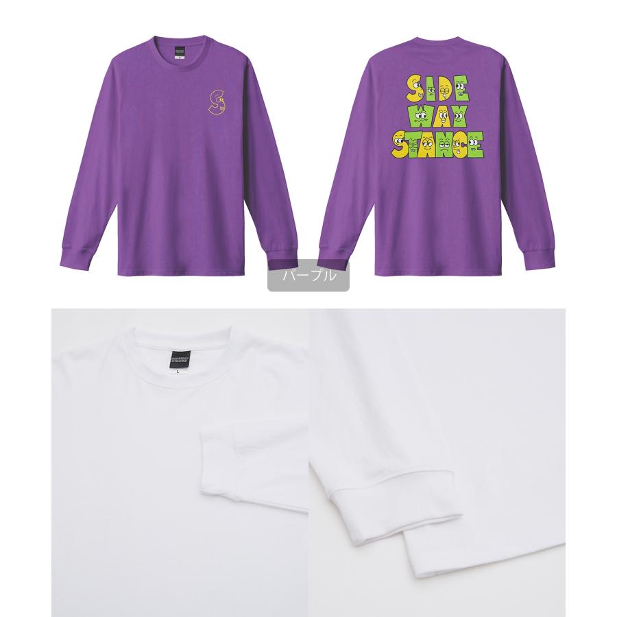 長袖Tシャツ メンズ SIDEWAY STANCE サイドウェイスタンス オリジナルプリント ロゴマスコット グラフィック ロンT 大きめ アメカジ スケーター ストリート | improves | 24