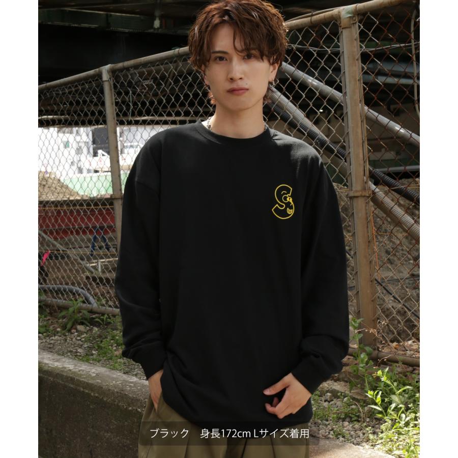 長袖Tシャツ メンズ SIDEWAY STANCE サイドウェイスタンス オリジナルプリント ロゴマスコット グラフィック ロンT 大きめ アメカジ スケーター ストリート | improves | 08