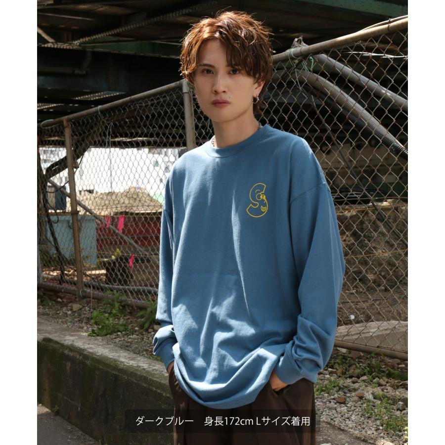 長袖Tシャツ メンズ SIDEWAY STANCE サイドウェイスタンス オリジナルプリント ロゴマスコット グラフィック ロンT 大きめ アメカジ スケーター ストリート | improves | 11
