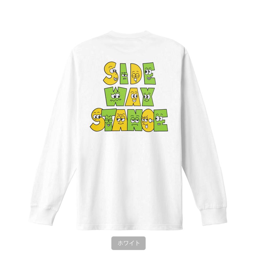 長袖Tシャツ メンズ SIDEWAY STANCE サイドウェイスタンス オリジナルプリント ロゴマスコット グラフィック ロンT 大きめ アメカジ スケーター ストリート｜improves｜13