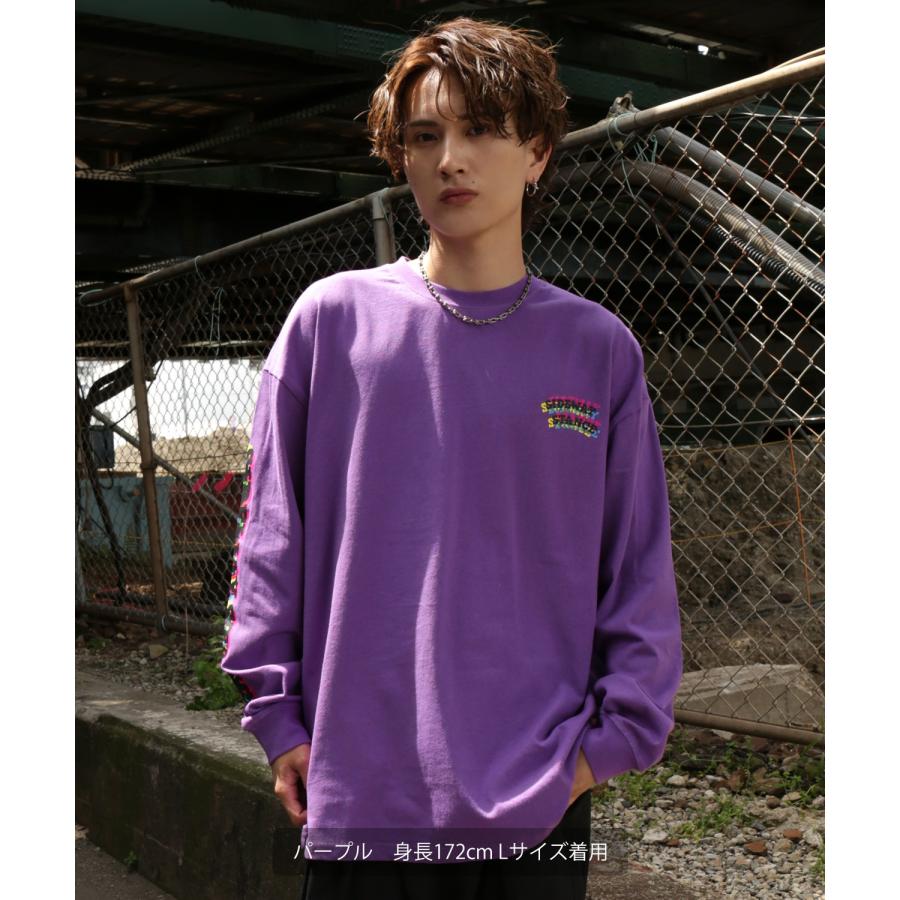 長袖Tシャツ メンズ SIDEWAY STANCE サイドウェイスタンス オリジナルプリント グリッチ NO WAY グラフィック ロンT 大きめ アメカジ スケーター ストリート | improves | 16