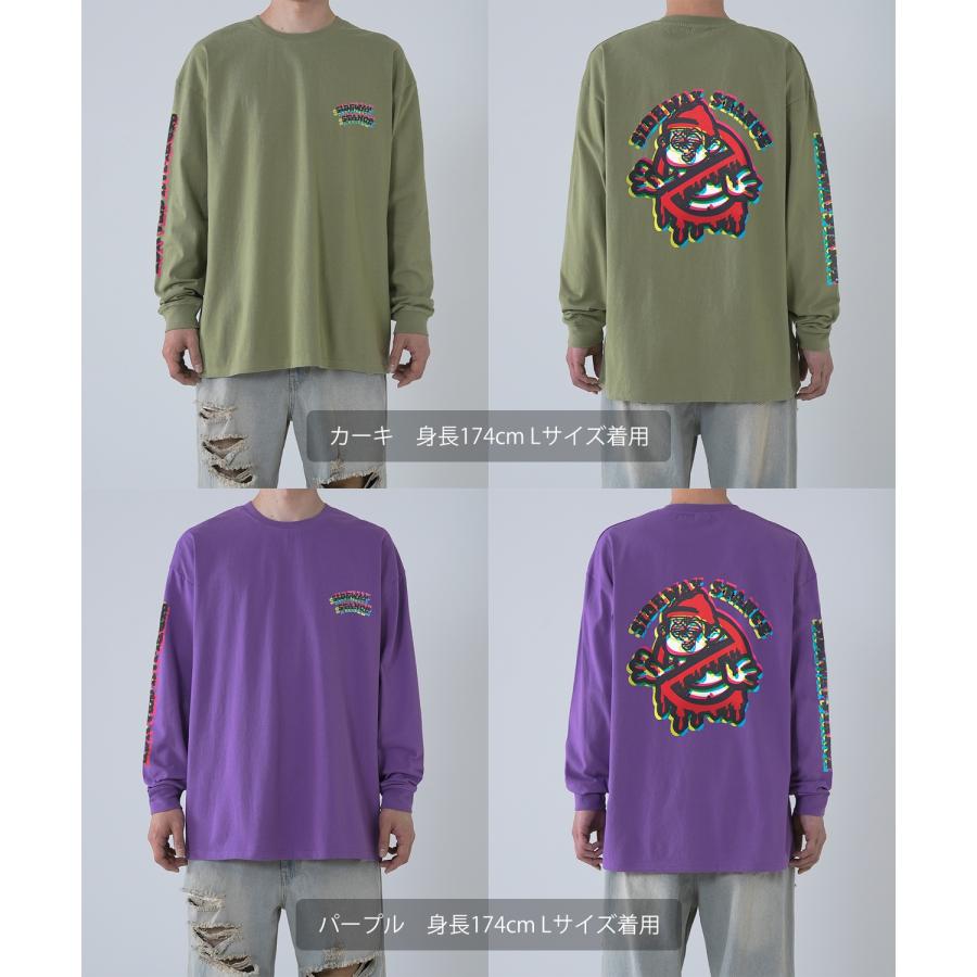 長袖Tシャツ メンズ SIDEWAY STANCE サイドウェイスタンス オリジナルプリント グリッチ NO WAY グラフィック ロンT 大きめ アメカジ スケーター ストリート | improves | 20