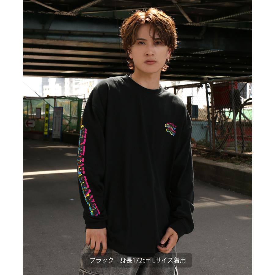 長袖Tシャツ メンズ SIDEWAY STANCE サイドウェイスタンス オリジナルプリント グリッチ NO WAY グラフィック ロンT 大きめ アメカジ スケーター ストリート | improves | 08