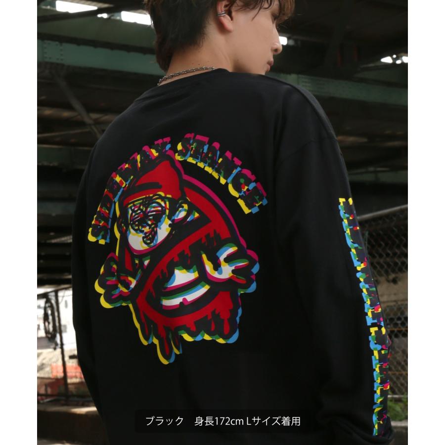 長袖Tシャツ メンズ SIDEWAY STANCE サイドウェイスタンス オリジナルプリント グリッチ NO WAY グラフィック ロンT 大きめ アメカジ スケーター ストリート | improves | 09