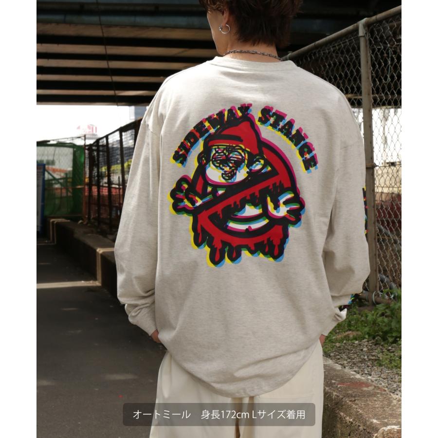 長袖Tシャツ メンズ SIDEWAY STANCE サイドウェイスタンス オリジナルプリント グリッチ NO WAY グラフィック ロンT 大きめ アメカジ スケーター ストリート | improves | 11