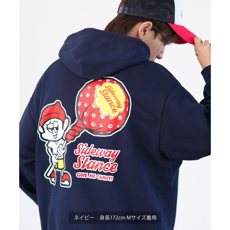 パーカー メンズ SIDEWAY STANCE サイドウェイスタンス オリジナルプリント グラフィック スウェット キャンディボーイ オーバーサイズ アメカジ カジュアル | improves | 15