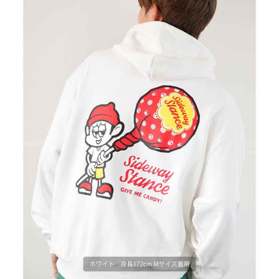 パーカー メンズ SIDEWAY STANCE サイドウェイスタンス オリジナルプリント グラフィック スウェット キャンディボーイ オーバーサイズ アメカジ カジュアル | improves | 06