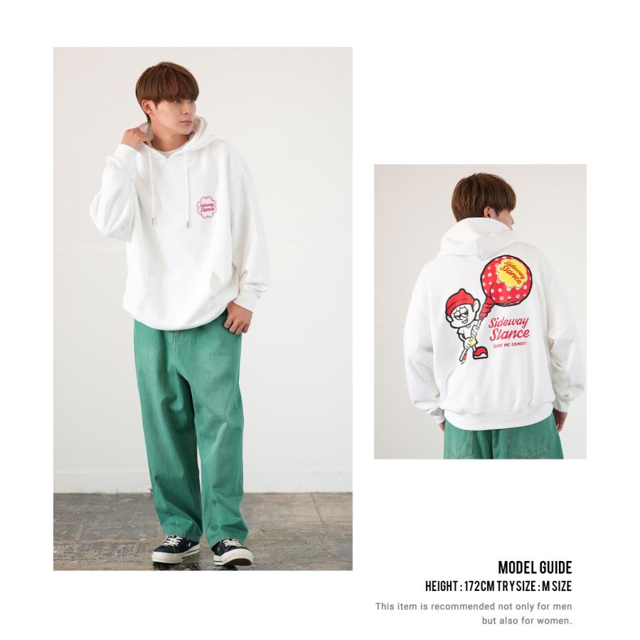 パーカー メンズ SIDEWAY STANCE サイドウェイスタンス オリジナルプリント グラフィック スウェット キャンディボーイ オーバーサイズ アメカジ カジュアル | improves | 07