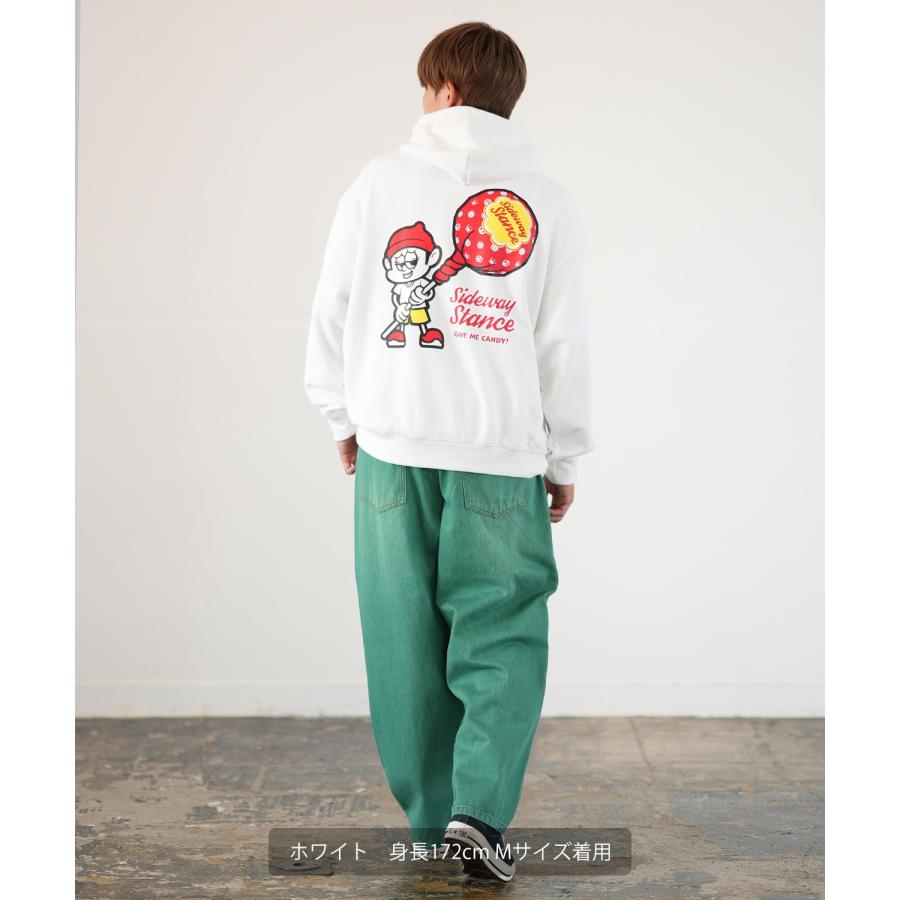 パーカー メンズ SIDEWAY STANCE サイドウェイスタンス オリジナルプリント グラフィック スウェット キャンディボーイ オーバーサイズ アメカジ カジュアル | improves | 08