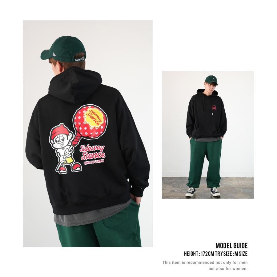 パーカー メンズ SIDEWAY STANCE サイドウェイスタンス オリジナルプリント グラフィック スウェット キャンディボーイ オーバーサイズ アメカジ カジュアル | improves | 10