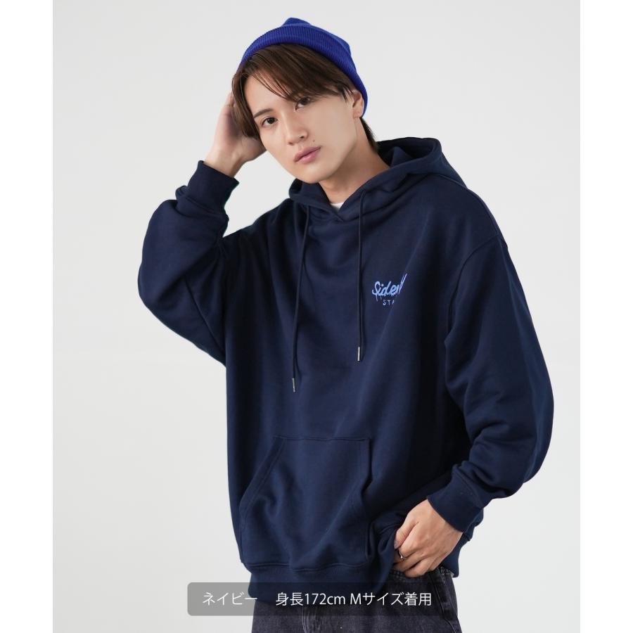 パーカー メンズ SIDEWAY STANCE サイドウェイスタンス オリジナルプリント グラフィック スウェット トマト缶 ボーイ オーバーサイズ アメカジ カジュアル | improves | 14