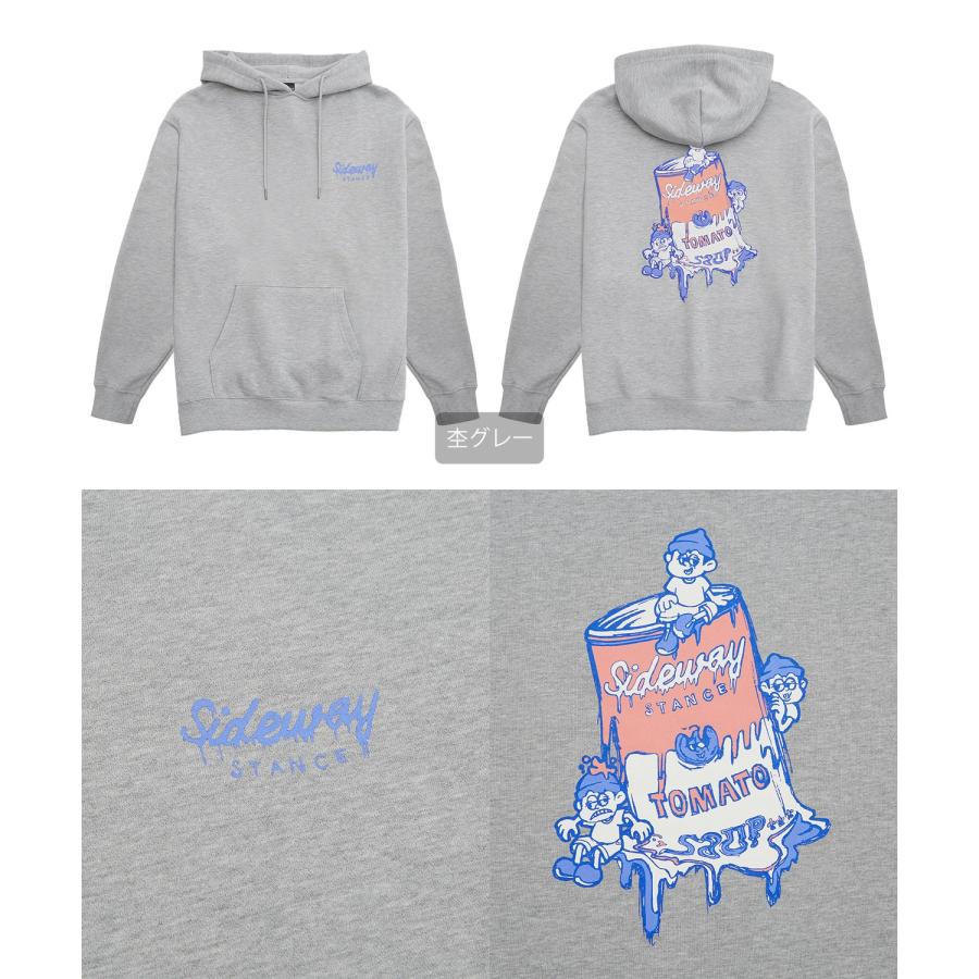 パーカー メンズ SIDEWAY STANCE サイドウェイスタンス オリジナルプリント グラフィック スウェット トマト缶 ボーイ オーバーサイズ アメカジ カジュアル | improves | 22