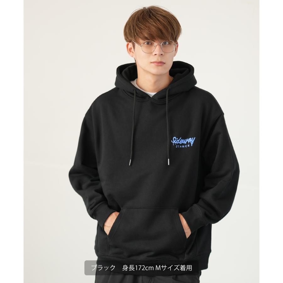 パーカー メンズ SIDEWAY STANCE サイドウェイスタンス オリジナルプリント グラフィック スウェット トマト缶 ボーイ オーバーサイズ アメカジ カジュアル | improves | 09