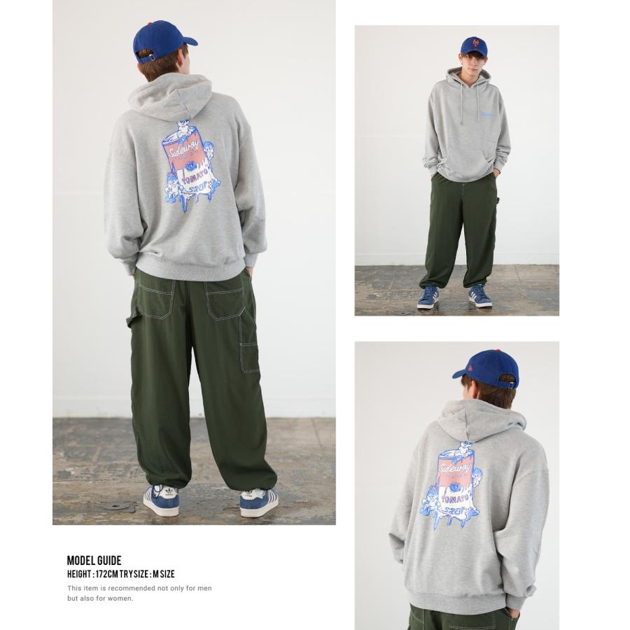 パーカー メンズ SIDEWAY STANCE サイドウェイスタンス オリジナルプリント グラフィック スウェット トマト缶 ボーイ オーバーサイズ アメカジ カジュアル | improves | 13