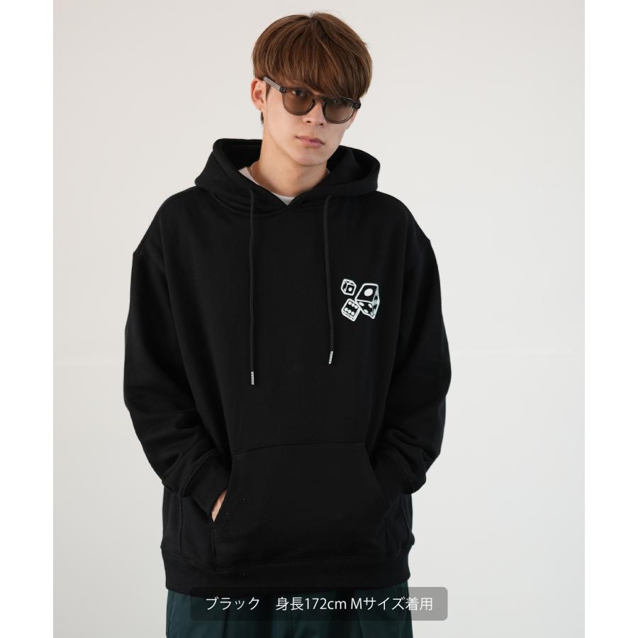 パーカー メンズ SIDEWAY STANCE サイドウェイスタンス オリジナルプリント グラフィック スウェット ダイス タギング オーバーサイズ アメカジ カジュアル | improves | 08
