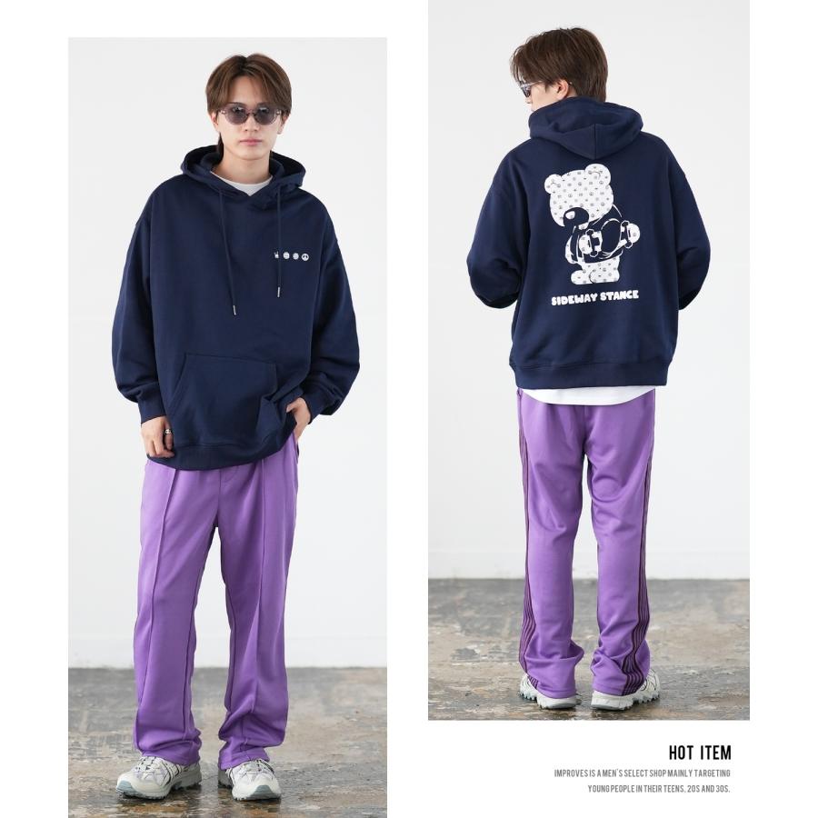 パーカー メンズ SIDEWAY STANCE サイドウェイスタンス オリジナルプリント グラフィック スウェット モノグラムベア オーバーサイズ アメカジ カジュアル | improves | 17