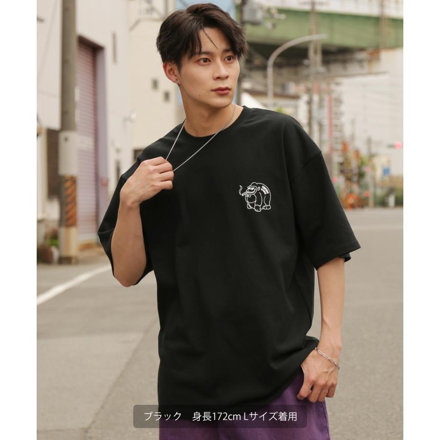 半袖Tシャツ メンズ SIDEWAY STANCE サイドウェイスタンス オリジナルプリント ブレークゴリラ グラフィック カットソー アメカジ スケーター ストリート | improves | 04