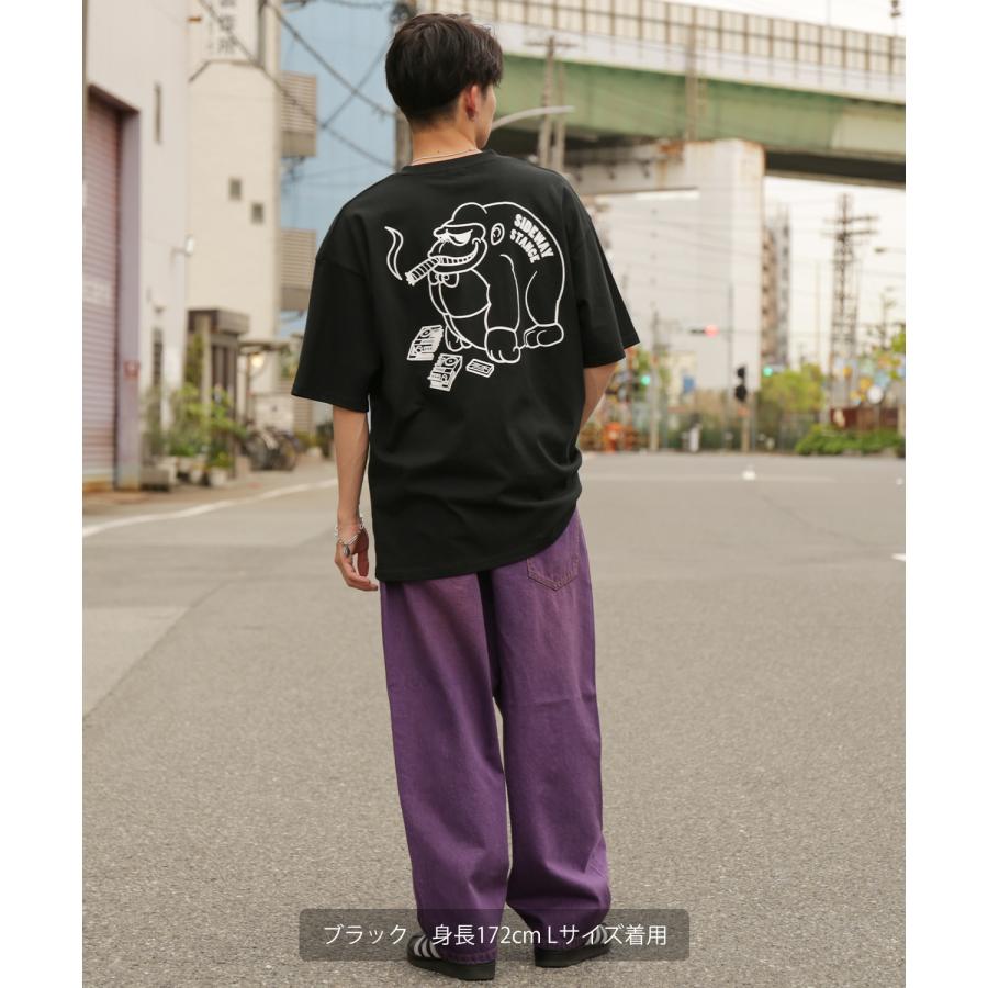 半袖Tシャツ メンズ SIDEWAY STANCE サイドウェイスタンス オリジナルプリント ブレークゴリラ グラフィック カットソー アメカジ スケーター ストリート | improves | 07