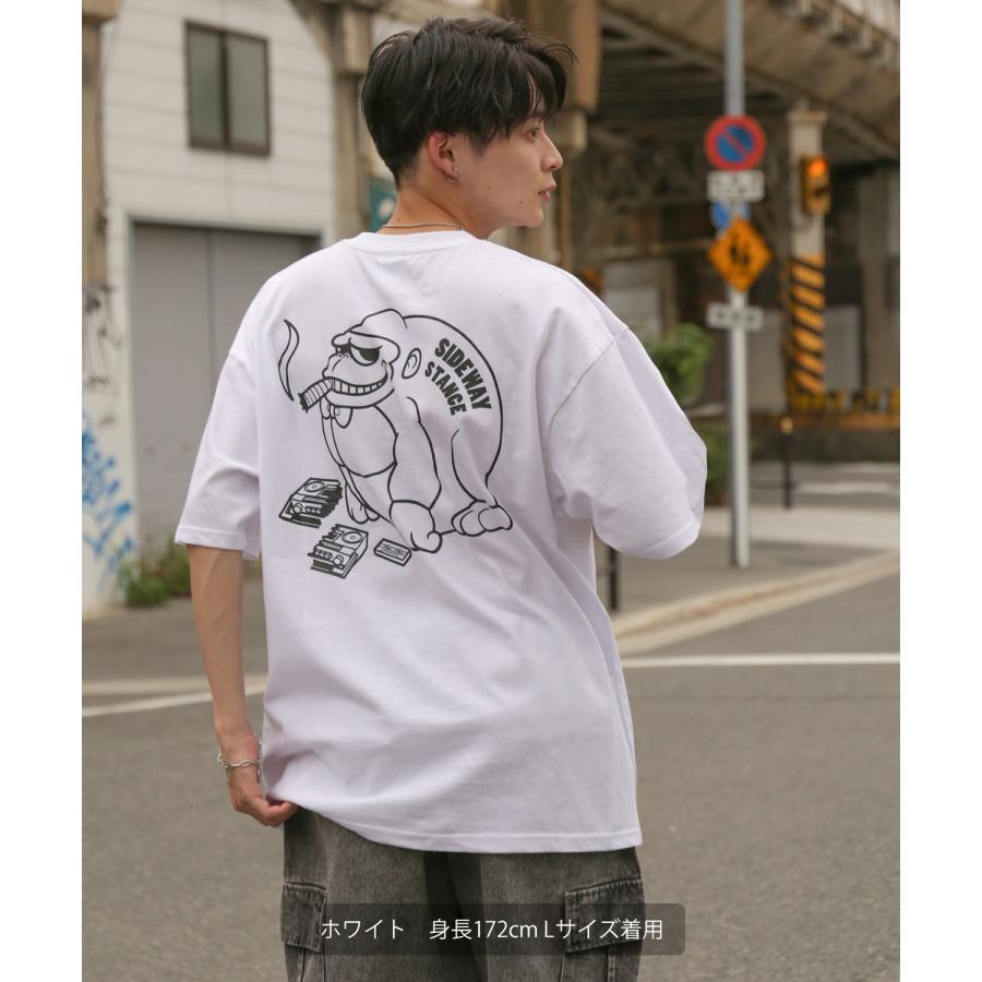 半袖Tシャツ メンズ SIDEWAY STANCE サイドウェイスタンス オリジナルプリント ブレークゴリラ グラフィック カットソー アメカジ スケーター ストリート | improves | 10