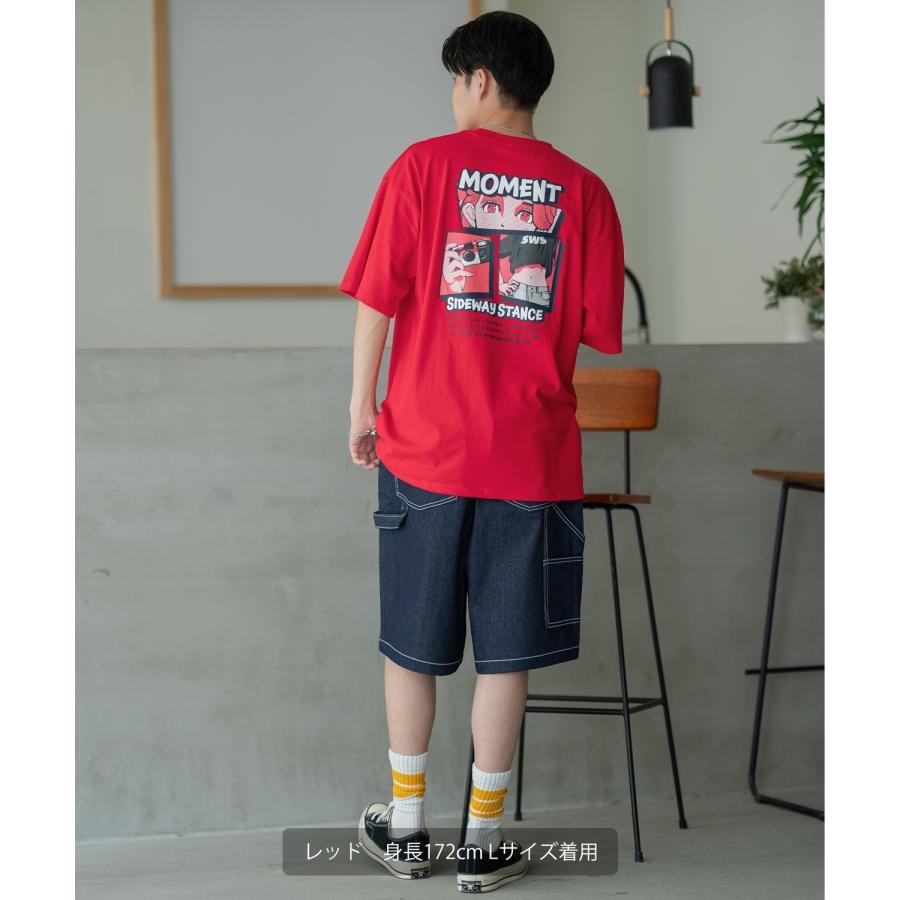 半袖Tシャツ メンズ SIDEWAY STANCE サイドウェイスタンス オリジナルプリント モーメントガール グラフィック カットソー アメカジ スケーター ストリート | improves | 17