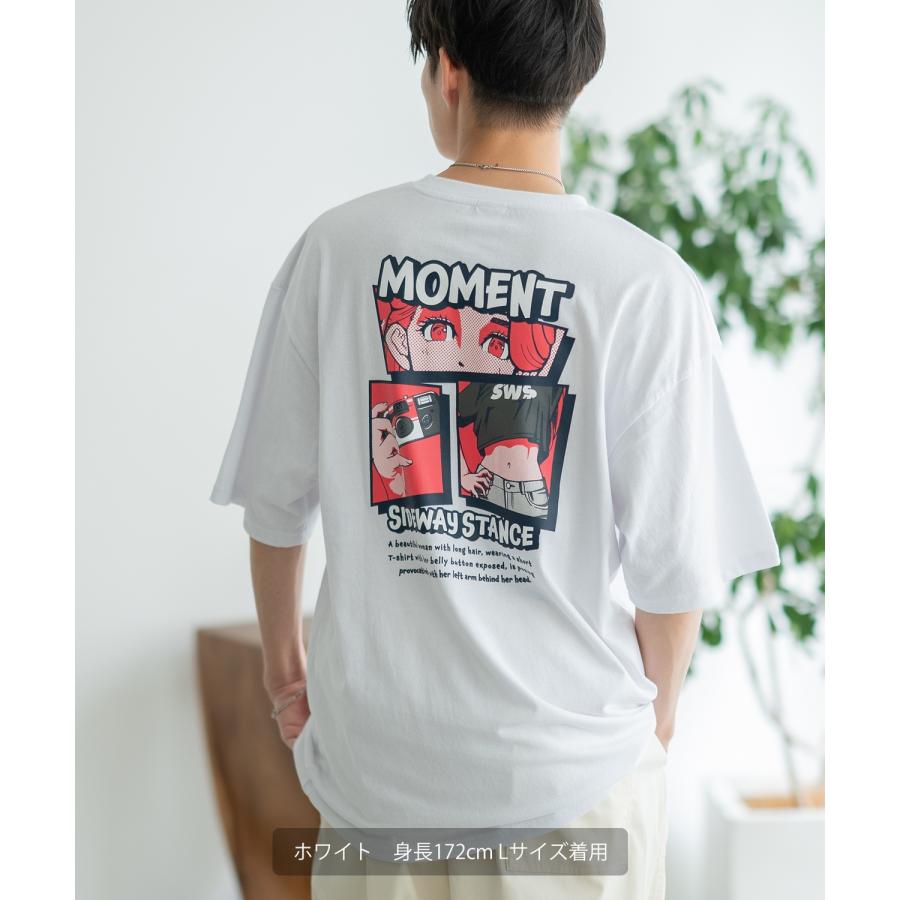 半袖Tシャツ メンズ SIDEWAY STANCE サイドウェイスタンス オリジナルプリント モーメントガール グラフィック カットソー アメカジ スケーター ストリート | improves | 05