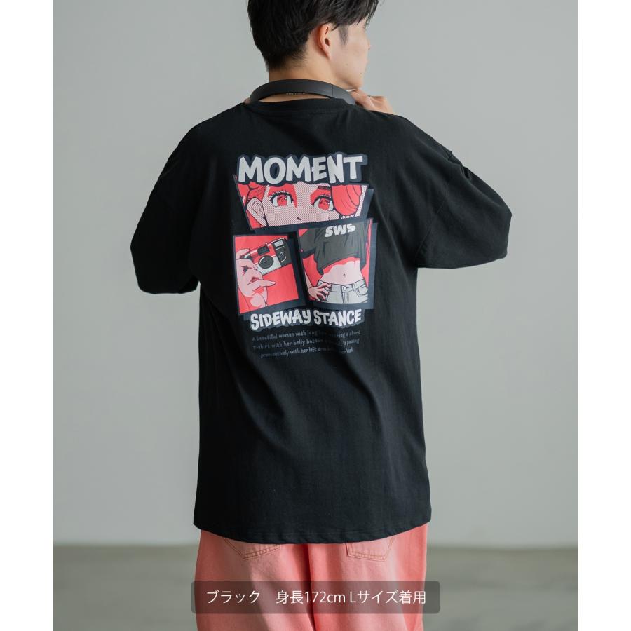 半袖Tシャツ メンズ SIDEWAY STANCE サイドウェイスタンス オリジナルプリント モーメントガール グラフィック カットソー アメカジ スケーター ストリート | improves | 10