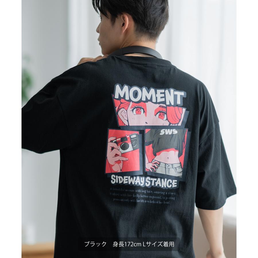 半袖Tシャツ メンズ SIDEWAY STANCE サイドウェイスタンス オリジナルプリント モーメントガール グラフィック カットソー アメカジ スケーター ストリート | improves | 11