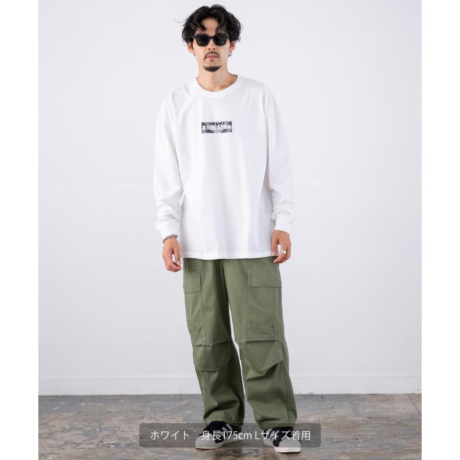 長袖Tシャツ メンズ SIDEWAY STANCE サイドウェイスタンス オリジナルプリント ペイズリーボックスロゴ グラフィック ロンT アメカジ スケーター ストリート | improves | 10