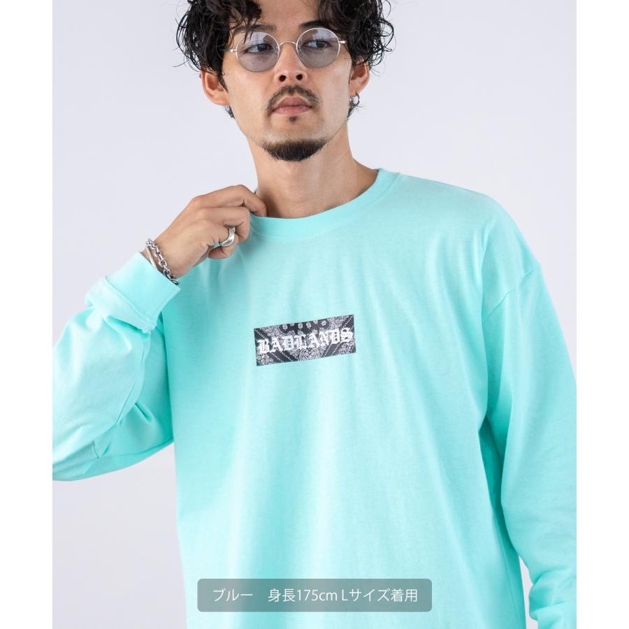 長袖Tシャツ メンズ SIDEWAY STANCE サイドウェイスタンス オリジナルプリント ペイズリーボックスロゴ グラフィック ロンT アメカジ スケーター ストリート | improves | 11