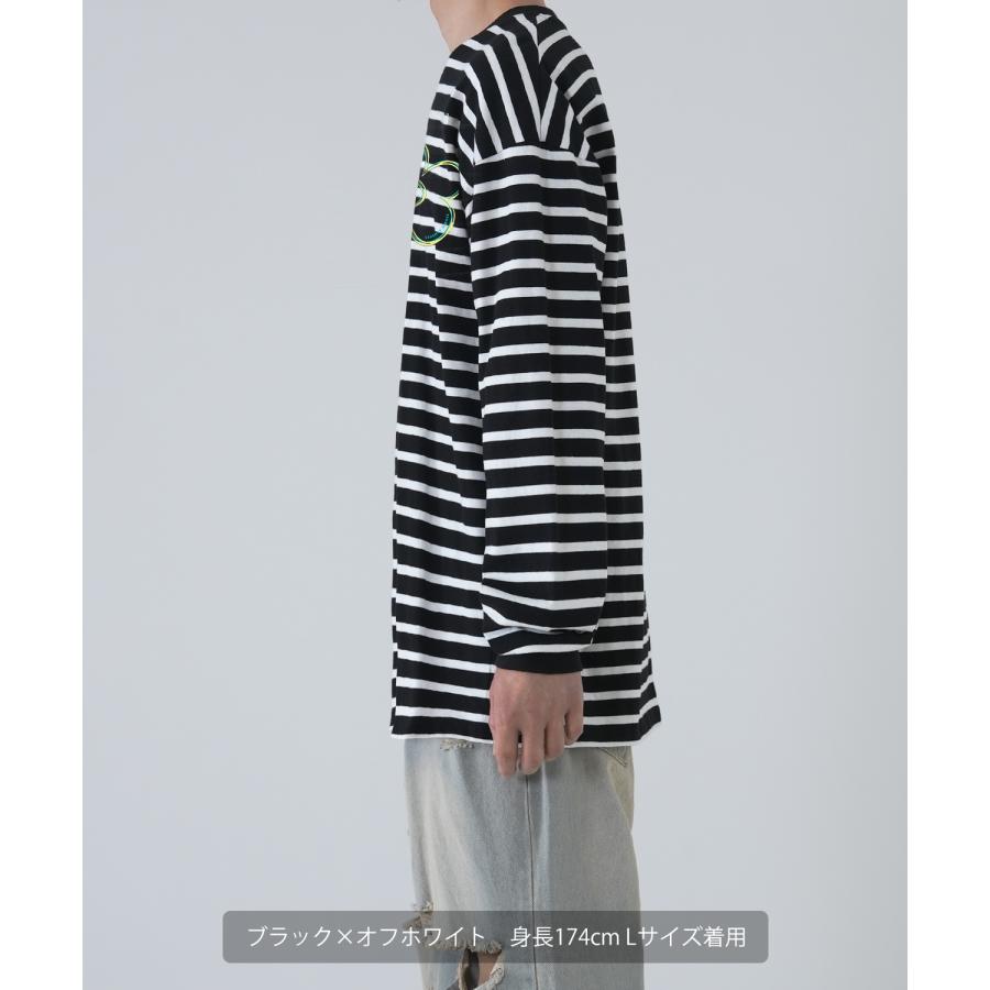 長袖Tシャツ メンズ  SIDEWAY STANCE サイドウェイスタンス オリジナルプリント フラワー ロンT ボーダーTシャツ カットソー  スケーター | improves | 13