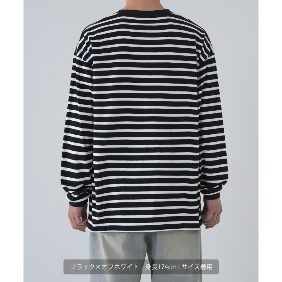 長袖Tシャツ メンズ  SIDEWAY STANCE サイドウェイスタンス オリジナルプリント フラワー ロンT ボーダーTシャツ カットソー  スケーター | improves | 14