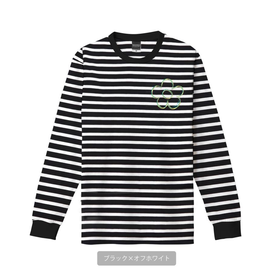 長袖Tシャツ メンズ  SIDEWAY STANCE サイドウェイスタンス オリジナルプリント フラワー ロンT ボーダーTシャツ カットソー  スケーター | improves | 17