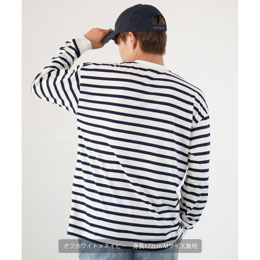 長袖Tシャツ メンズ  SIDEWAY STANCE サイドウェイスタンス オリジナルプリント フラワー ロンT ボーダーTシャツ カットソー  スケーター | improves | 04