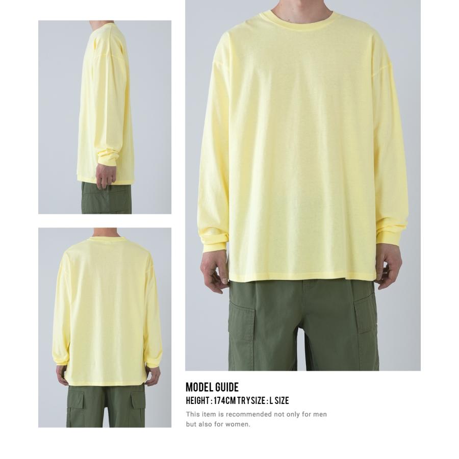 長袖Tシャツ メンズ SIDEWAY STANCE サイドウェイスタンス 無地 Tシャツ ロンT シンプル オーバーサイズ 大きめ アメカジ カジュアル スケーター ストリート | improves | 13