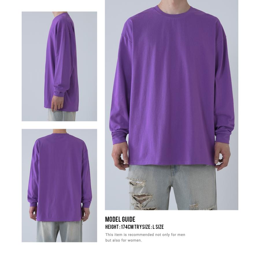 長袖Tシャツ メンズ SIDEWAY STANCE サイドウェイスタンス 無地 Tシャツ ロンT シンプル オーバーサイズ 大きめ アメカジ カジュアル スケーター ストリート | improves | 15