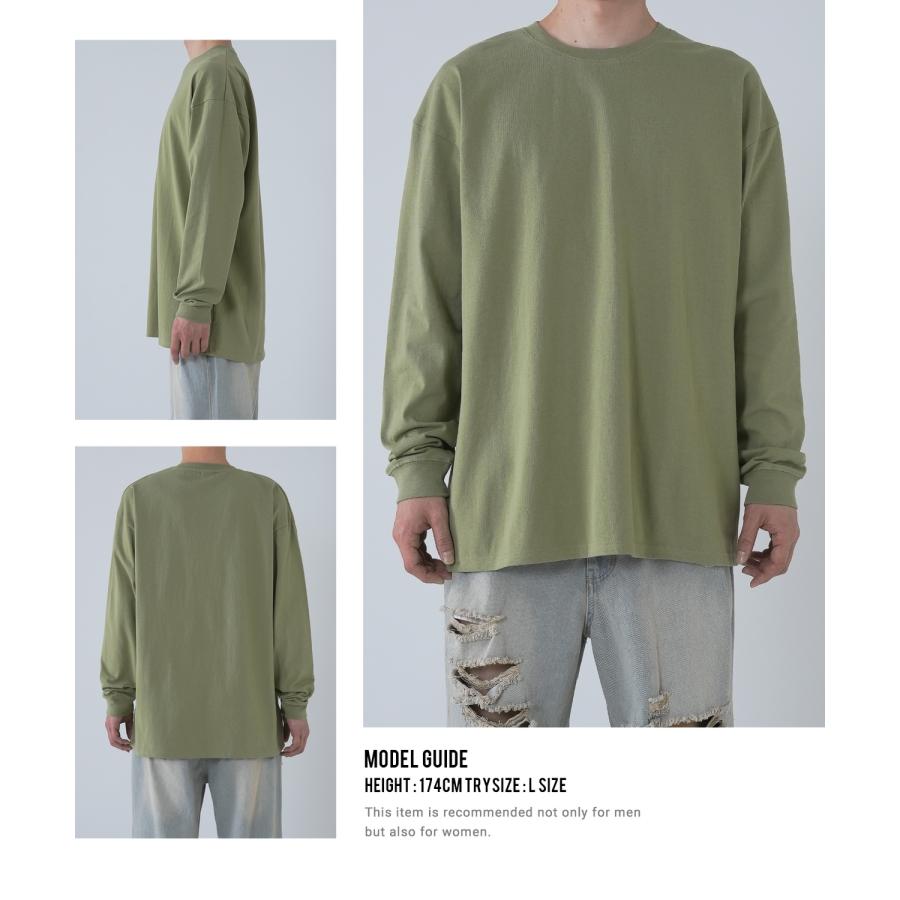 長袖Tシャツ メンズ SIDEWAY STANCE サイドウェイスタンス 無地 Tシャツ ロンT シンプル オーバーサイズ 大きめ アメカジ カジュアル スケーター ストリート | improves | 16