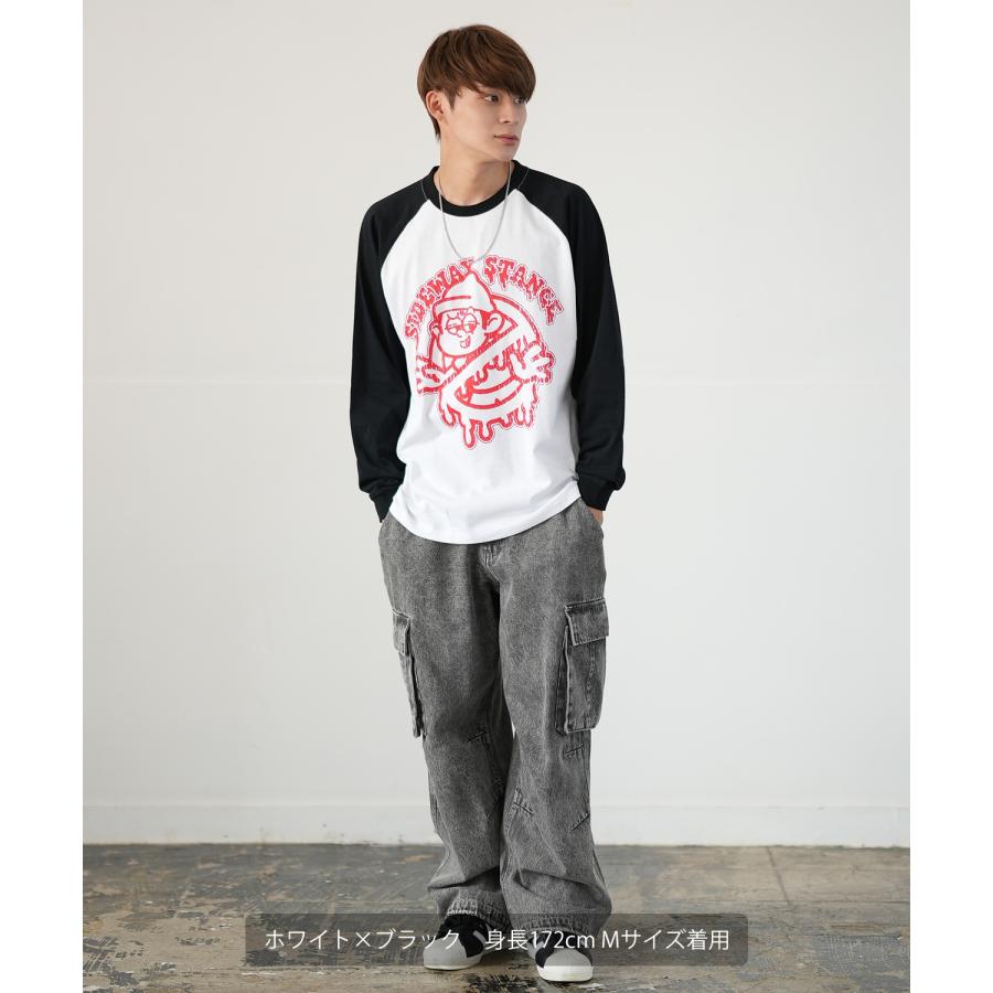 長袖Tシャツ メンズ SIDEWAY STANCE サイドウェイスタンス オリジナルプリント ノーウェイ グラフィック ロンT ラグラン スケーター ストリート | improves | 04