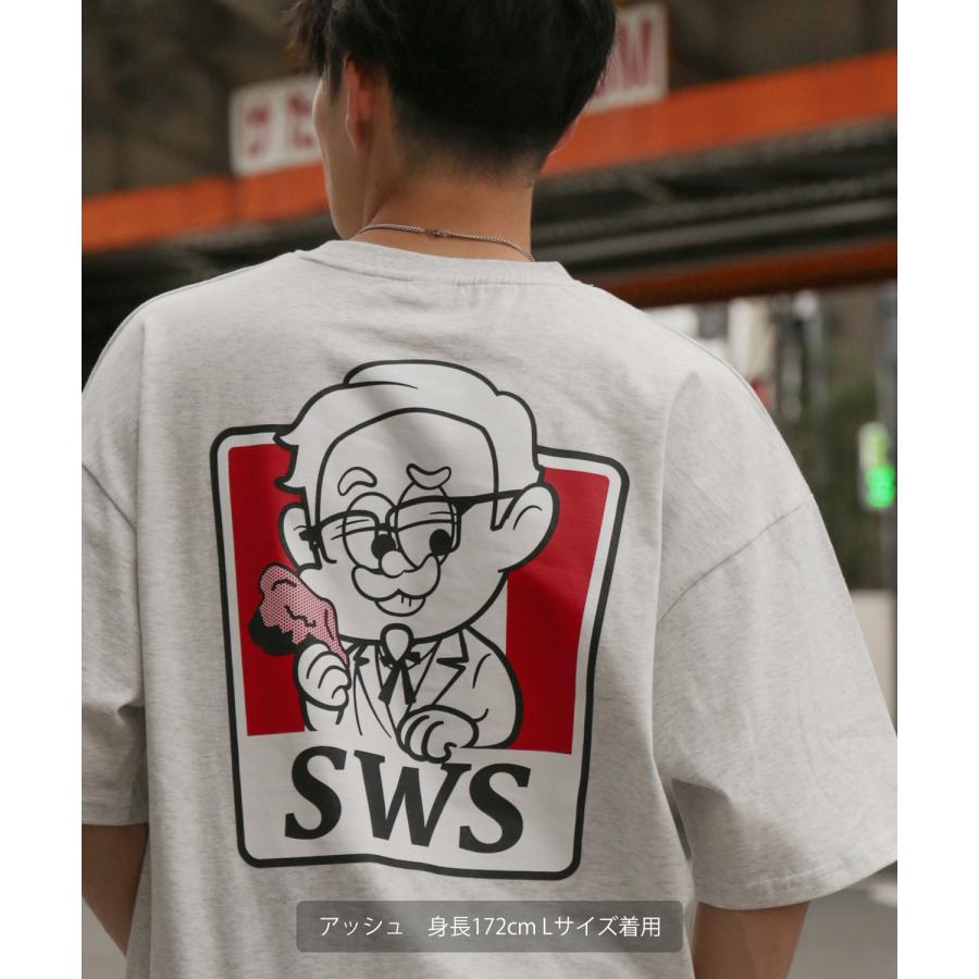 半袖Tシャツ メンズ SIDEWAY STANCE サイドウェイスタンス オリジナルプリント フライドチキン グラフィック カットソー アメカジ スケーター ストリート | improves | 15