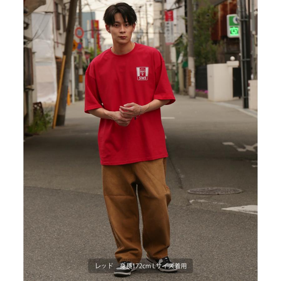 半袖Tシャツ メンズ SIDEWAY STANCE サイドウェイスタンス オリジナルプリント フライドチキン グラフィック カットソー アメカジ スケーター ストリート | improves | 18