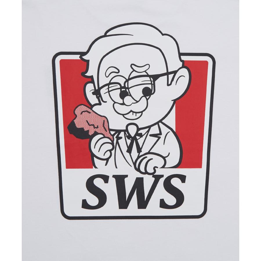 半袖Tシャツ メンズ SIDEWAY STANCE サイドウェイスタンス オリジナルプリント フライドチキン グラフィック カットソー アメカジ スケーター ストリート | improves | 21