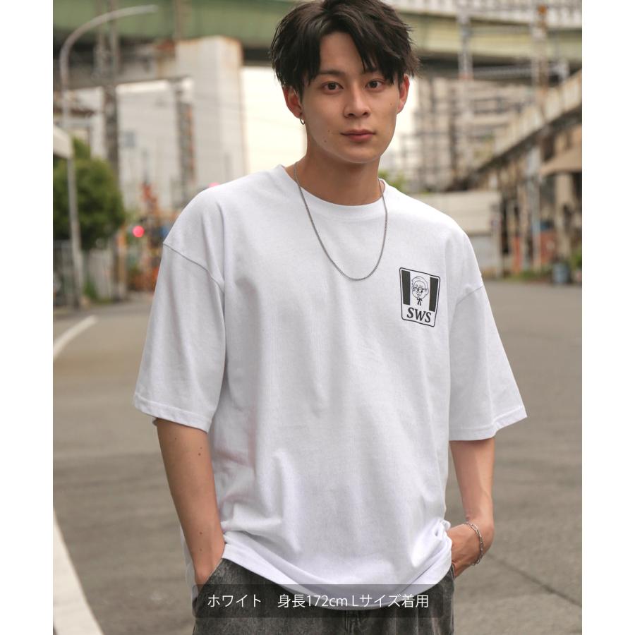 半袖Tシャツ メンズ SIDEWAY STANCE サイドウェイスタンス オリジナルプリント フライドチキン グラフィック カットソー アメカジ スケーター ストリート | improves | 05