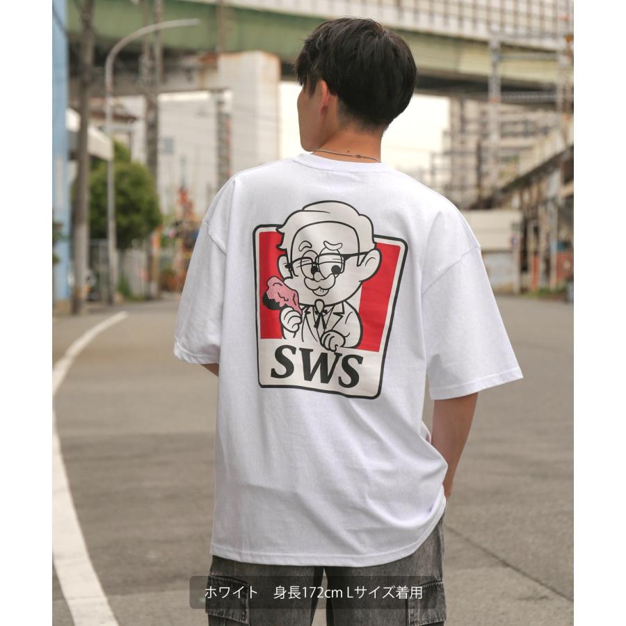 半袖Tシャツ メンズ SIDEWAY STANCE サイドウェイスタンス オリジナルプリント フライドチキン グラフィック カットソー アメカジ スケーター ストリート | improves | 06