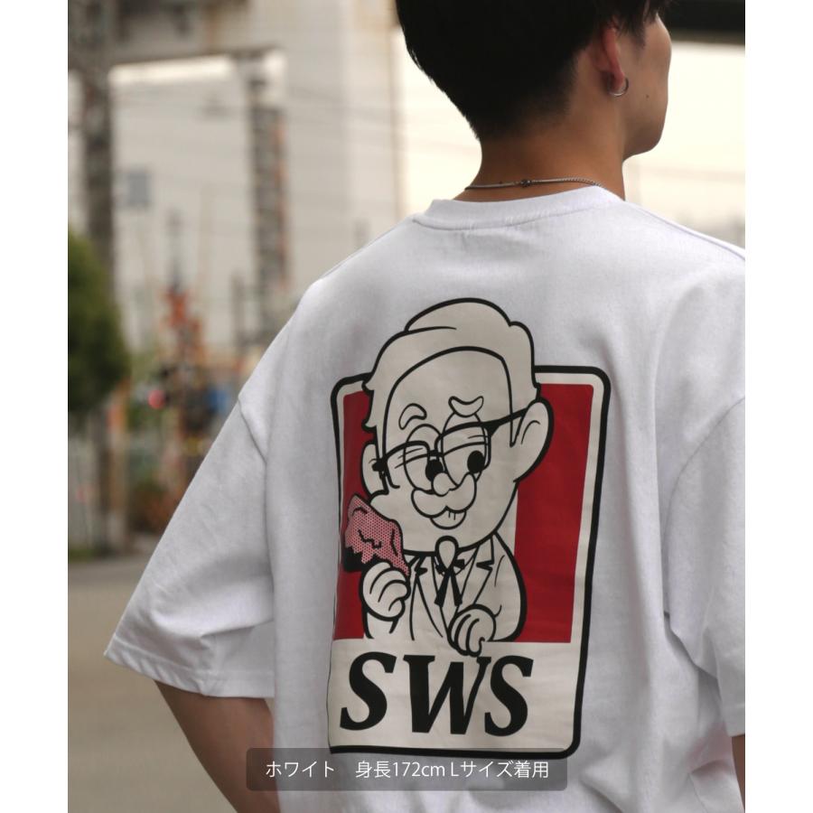 半袖Tシャツ メンズ SIDEWAY STANCE サイドウェイスタンス オリジナルプリント フライドチキン グラフィック カットソー アメカジ スケーター ストリート | improves | 07