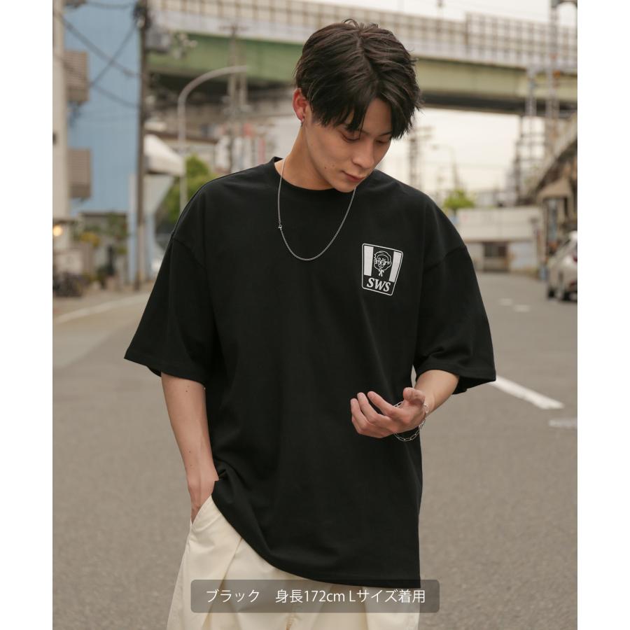 半袖Tシャツ メンズ SIDEWAY STANCE サイドウェイスタンス オリジナルプリント フライドチキン グラフィック カットソー アメカジ スケーター ストリート | improves | 08