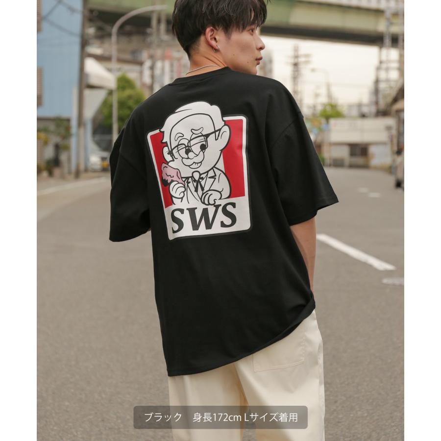 半袖Tシャツ メンズ SIDEWAY STANCE サイドウェイスタンス オリジナルプリント フライドチキン グラフィック カットソー アメカジ スケーター ストリート | improves | 09