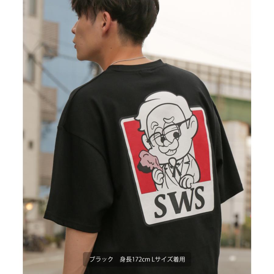 半袖Tシャツ メンズ SIDEWAY STANCE サイドウェイスタンス オリジナルプリント フライドチキン グラフィック カットソー アメカジ スケーター ストリート | improves | 12