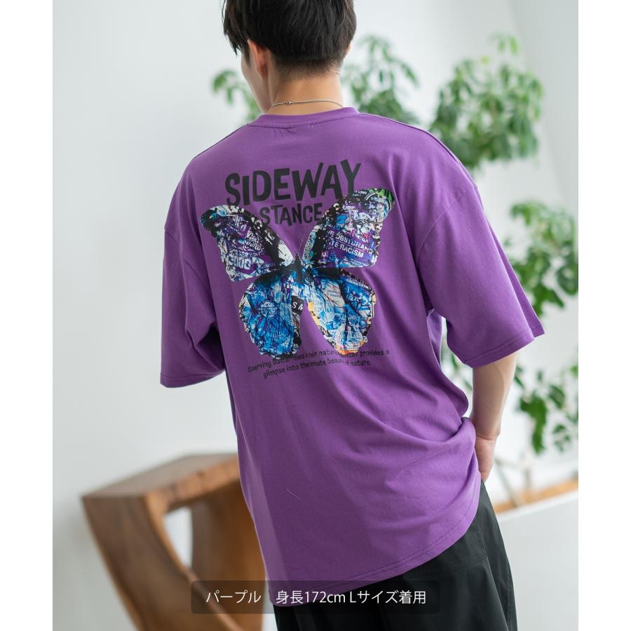 半袖Tシャツ メンズ SIDEWAY STANCE サイドウェイスタンス オリジナルプリント アートバタフライ グラフィック カットソー アメカジ スケーター ストリート | improves | 14