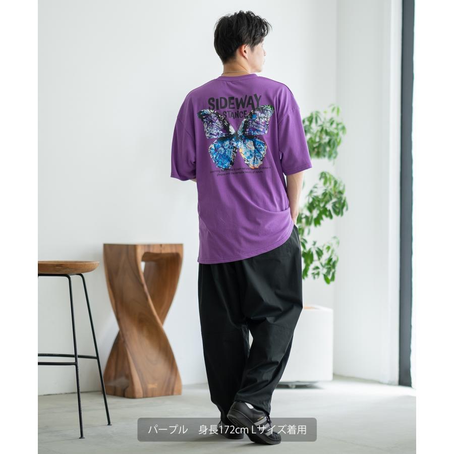 半袖Tシャツ メンズ SIDEWAY STANCE サイドウェイスタンス オリジナルプリント アートバタフライ グラフィック カットソー アメカジ スケーター ストリート | improves | 17